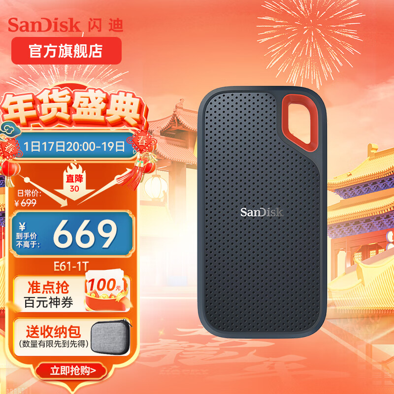 闪迪（SanDisk） Type-C接口NVMe高速SSD移