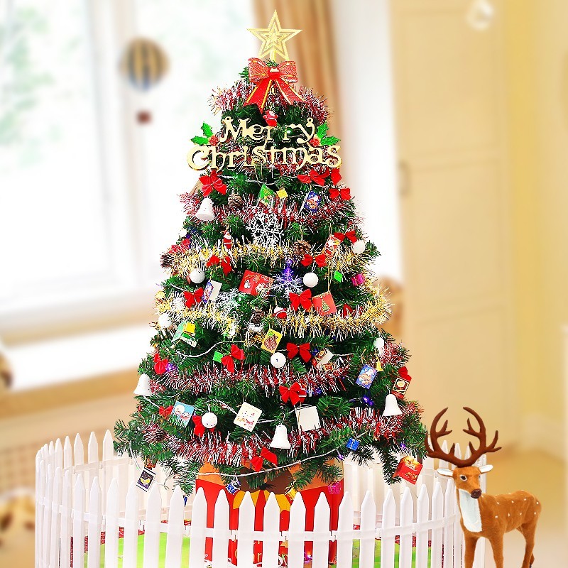 泰蜜熊圣诞树家用大型1.5米套餐圣诞节装饰品小型摆件发光套装 1.5米圣诞树（113件套豪华套餐）