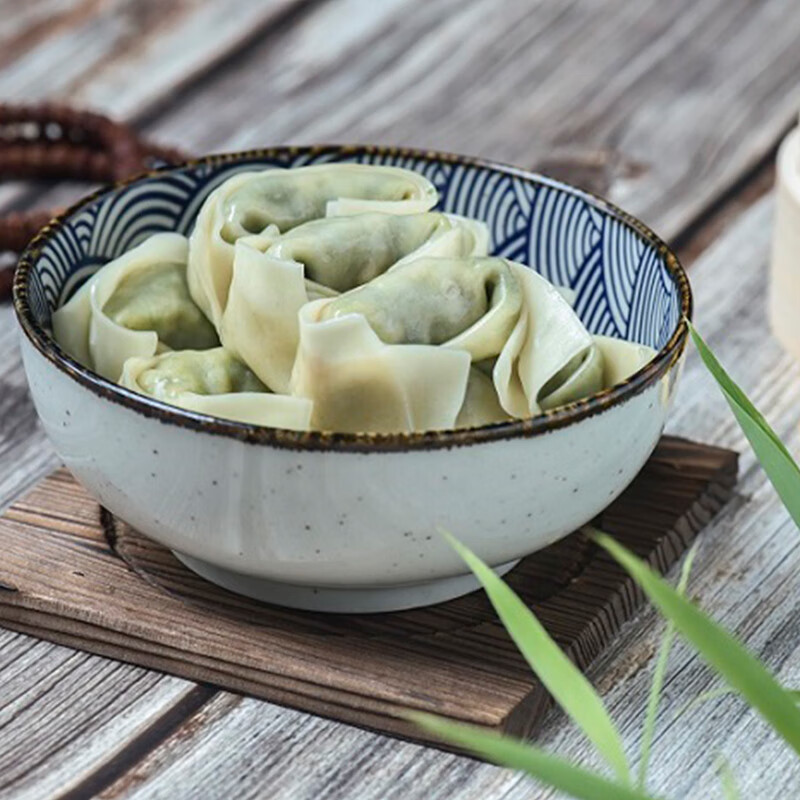 十里馋纯素馄饨300g*5包荠菜大馄饨水饺早餐纯手工速冻云吞抄手