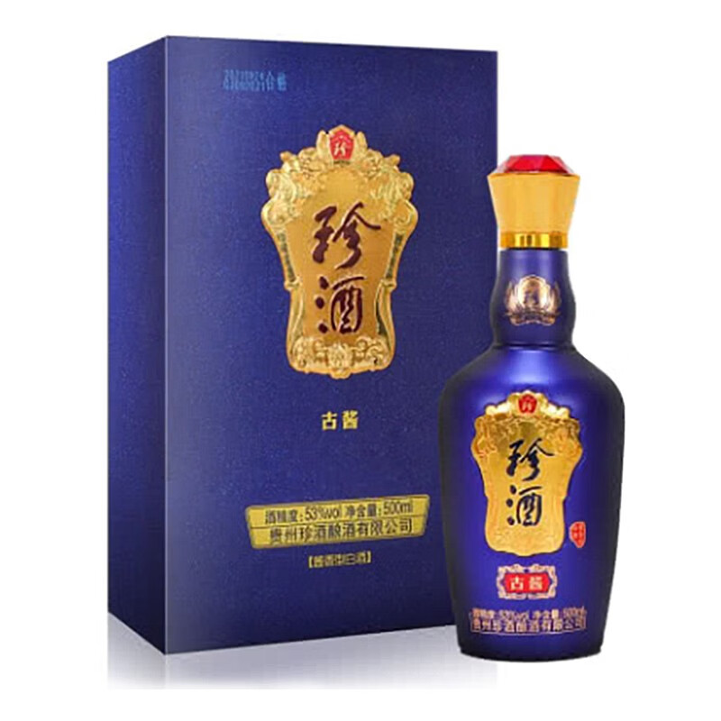 珍酒 古酱 酱香型白酒 500ml 500ml单瓶装