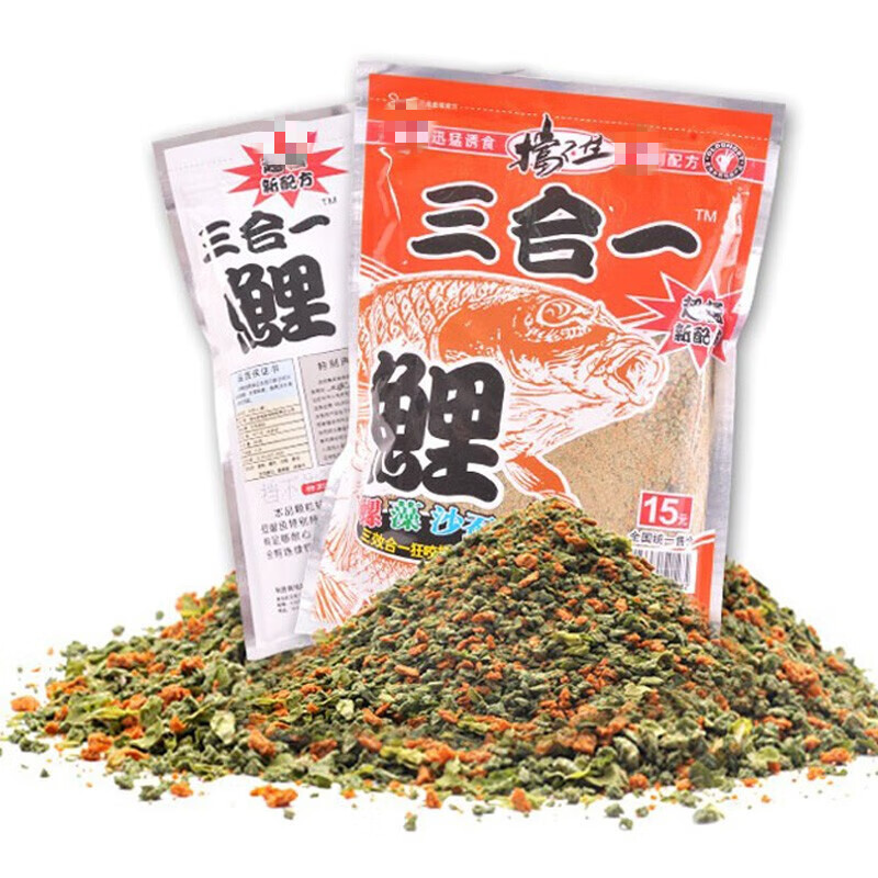 老鬼鱼饵 挡不住 三合一鲤300g野钓青鱼湖库鲤鱼饵料大物钓鱼饵料 三