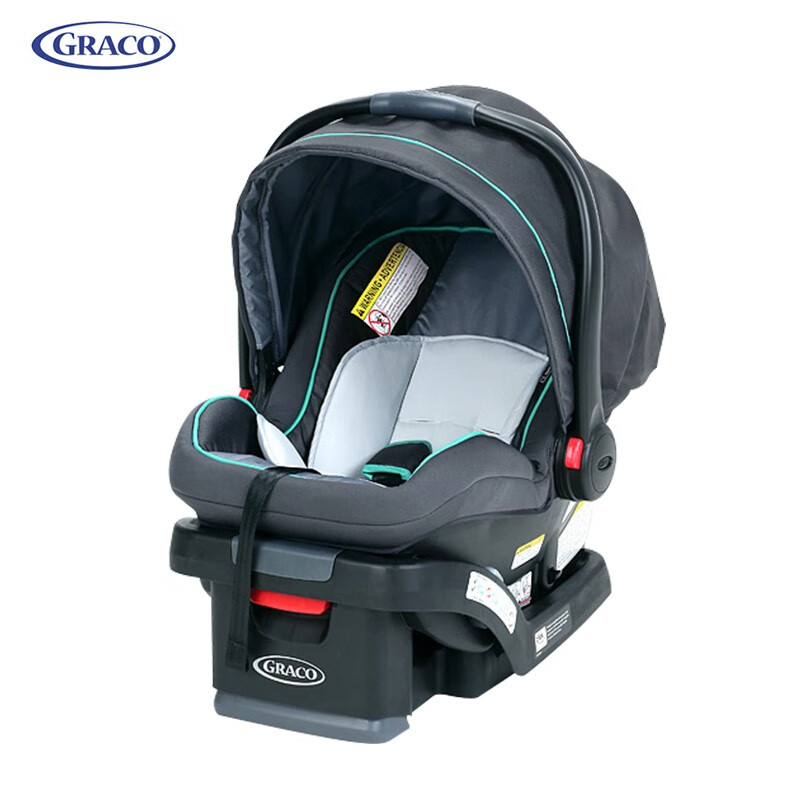 美国原版GRACO葛莱汽车婴儿安全座椅多功能提篮车载新生儿宝宝椅ISOFIX连接便携式简易 蓝色