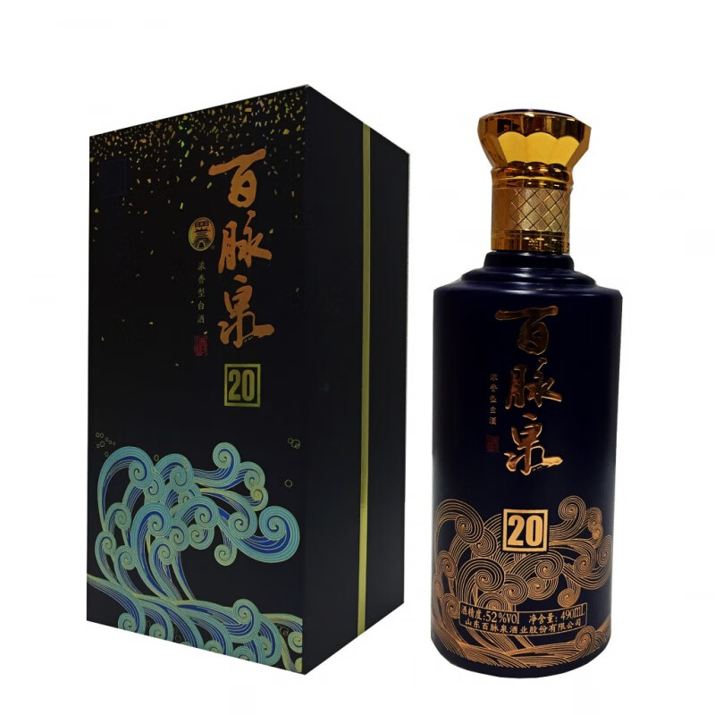 百脉泉 清照52度20生态原浆清照酒浓香酒 1瓶装