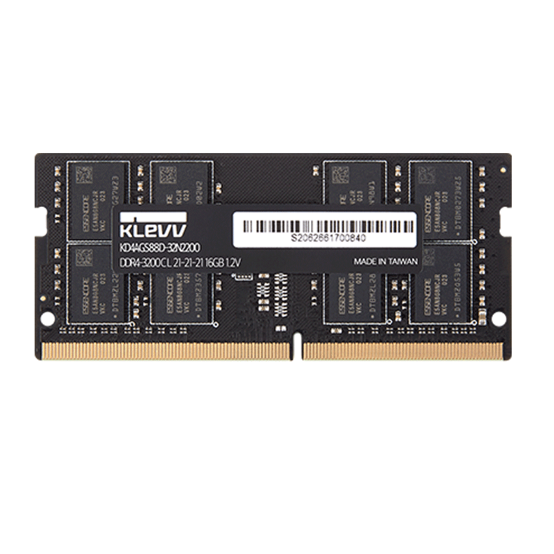 科赋（KLEVV） DDR4笔记本电脑内存条 海力士颗粒 16GB 单条 3200Mhz 341.05元