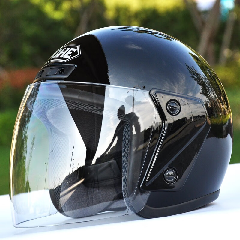 yohe 永恒3c认证摩托车头盔四季男女通用电瓶电动车防晒轻便四分三盔