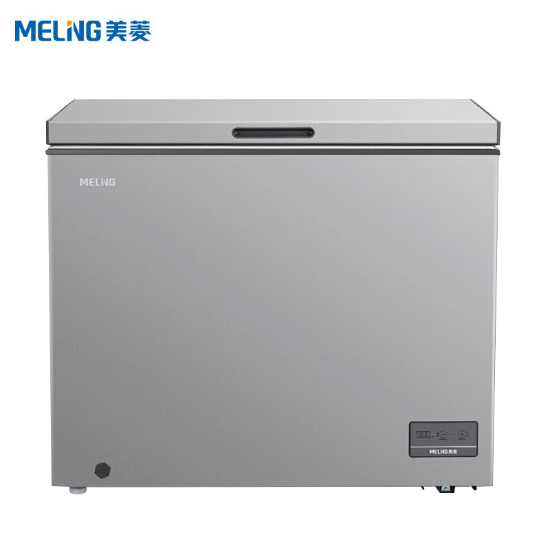 美菱(MELING)207升 家用冰柜 电脑控温一级能效 商用冷藏冷冻转换冷柜 节能单温卧式 小型冰箱 BC/BD-207DTE