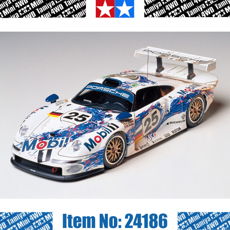 田宫(tamiya)porshe保时捷跑车汽车轿车赛车拼装车模仿真模型摆件日本