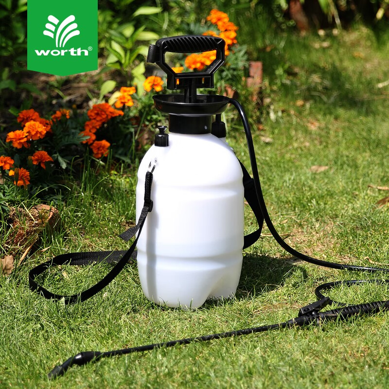 沃施4l浇花喷壶农用喷雾器手动气压式加厚小型园艺农药打药机喷水壶