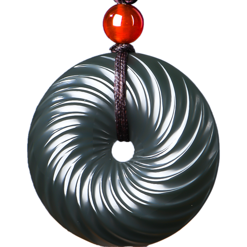 古銘軒  新疆和田玉吊墜平安扣玉吊墜 男女士款玉墜玉牌