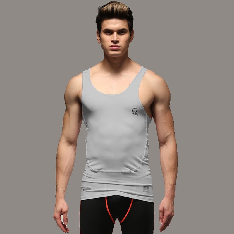 虎迹【拍2件优惠】健身服运动紧身衣t恤短袖压缩衣速干圆领上衣 黑彩兰(下装) 2XL