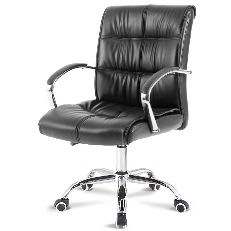 古雷诺斯 电脑椅 家用办公椅子 老板主播椅 皮质转椅 电竞椅 N309-01-黑