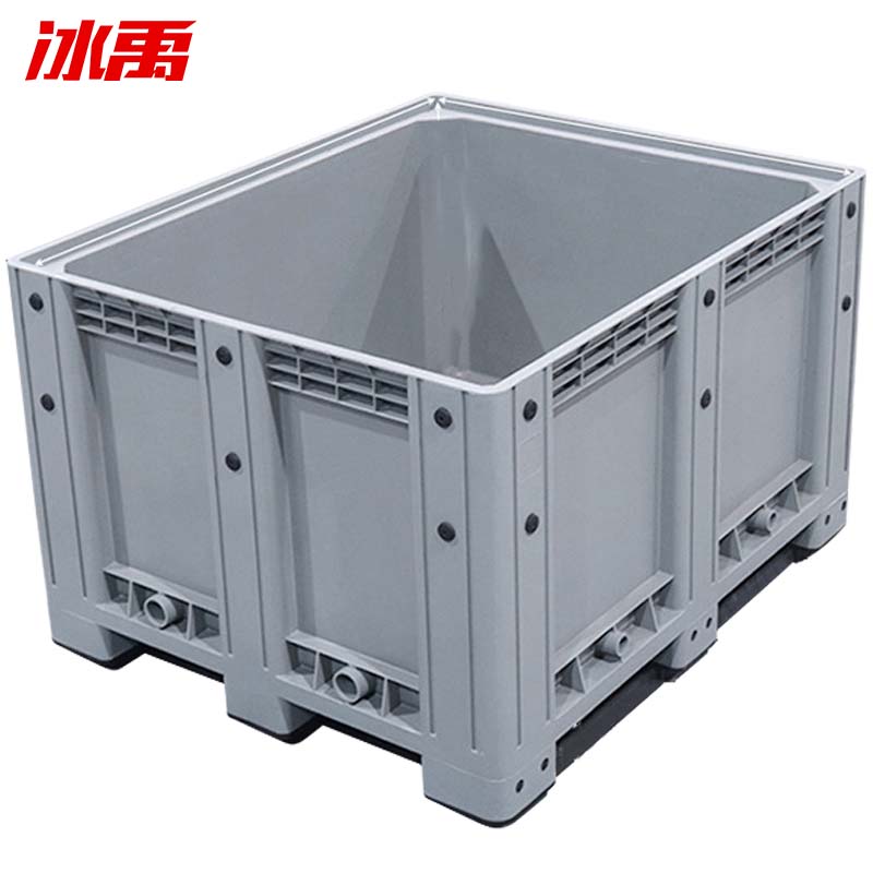 冰禹 bj-996 塑料卡板箱 加厚叉车托盘围板箱 折叠箱周转箱物流箱 120