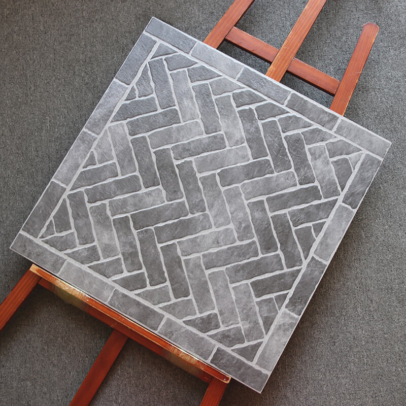 青砖院子瓷砖600x600防滑水泥砖室外庭院地砖仿古砖 浅灰色a 600*600