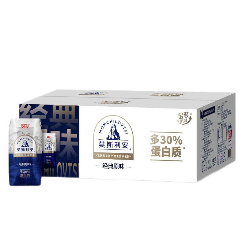 光明1月底产 莫斯利安原味常温酸牛奶200g*24盒实惠装整箱营养早餐奶
