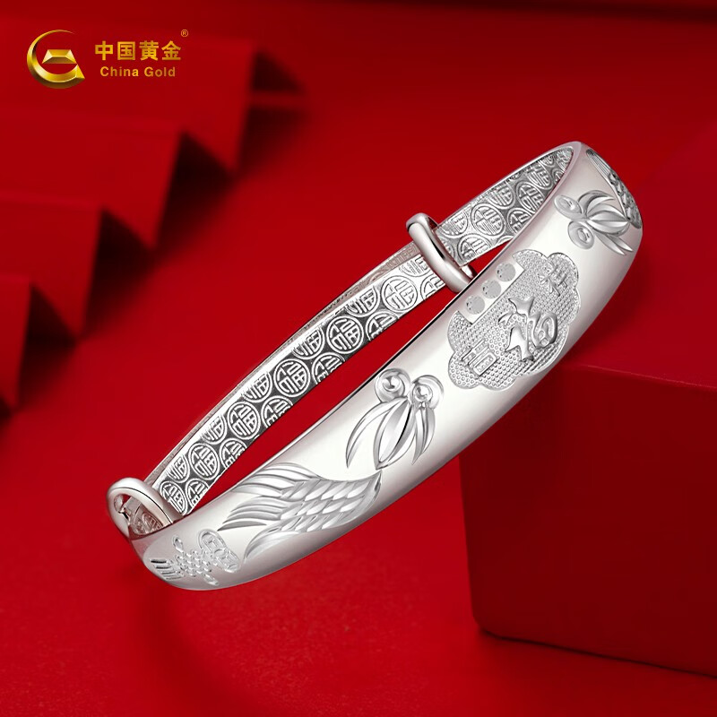 真实测试评测中国黄金(china gold)银手镯质量会不会很好?