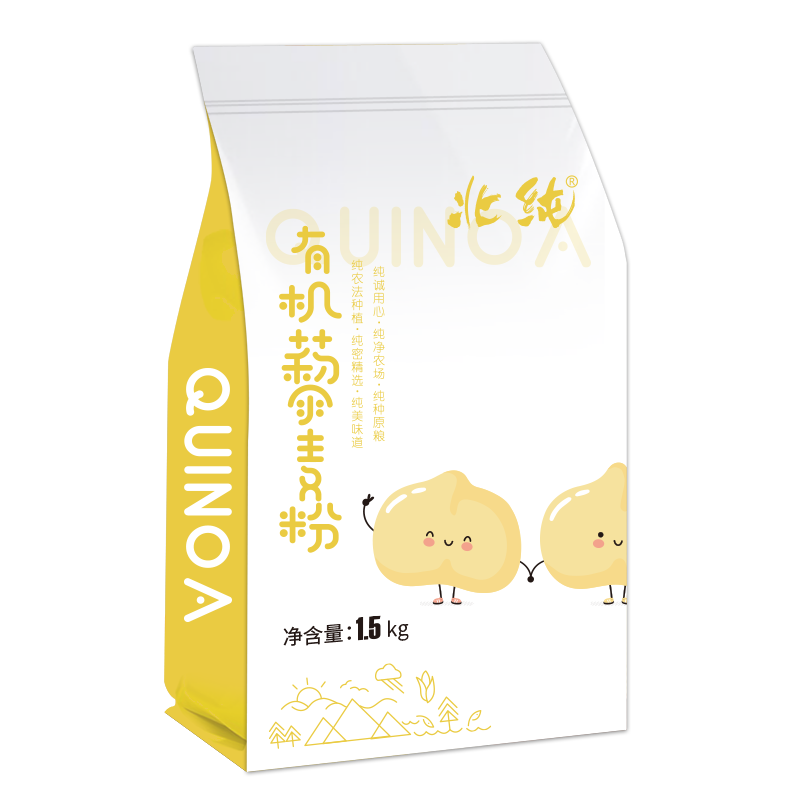 北純 有機藜麥粉3斤/袋（無(wú)添加 面粉 雜糧粉 藜麥面蛋糕等烘培原料）