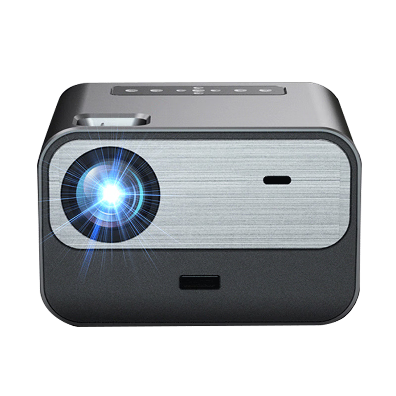 光米T8投影仪家用智能1080P超高清小型便携式迷你手机无线投屏客厅卧室激光电视家庭影院办公投影机 家庭影院+私人KTV（含2个麦）