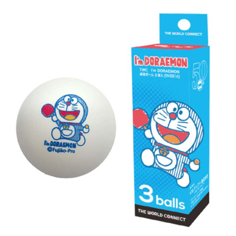 溥畔doraemon哆啦a梦纪念款乒乓球40 abs材质 哆啦a梦纪念球一盒 纪念