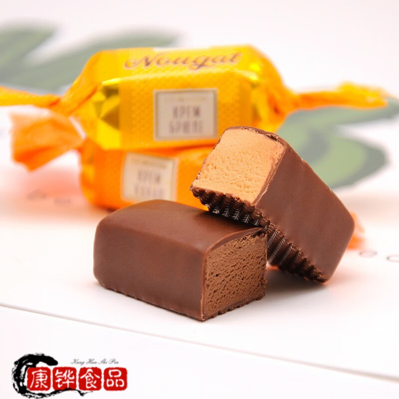 御之满乌克兰进口巧克力牛轧糖碎花生粒糖果喜糖万圣节糖果 牛轧糖