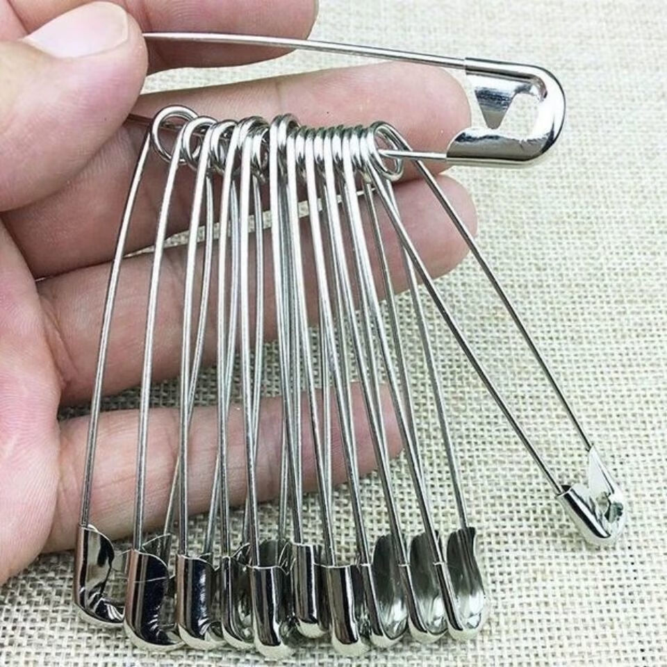 mays will老式简易安全别针镀镍安全扣针吊牌小别针开衫披肩扣胸花