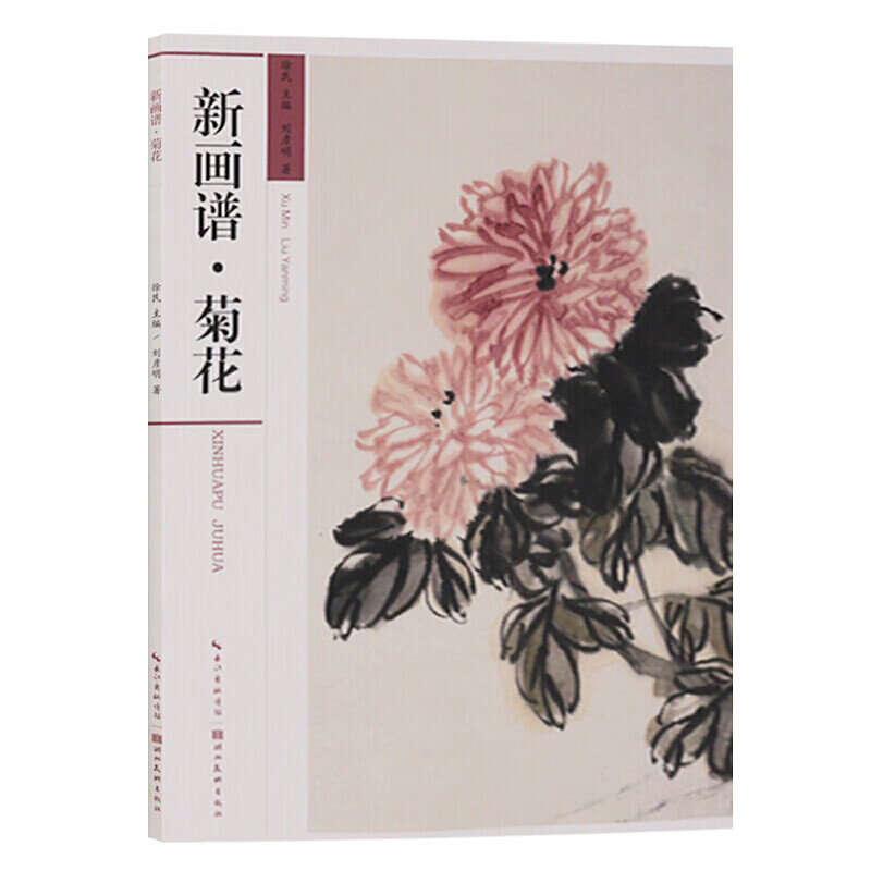 新画谱 菊花 中国画技法白描画谱 国画入门 技法教程