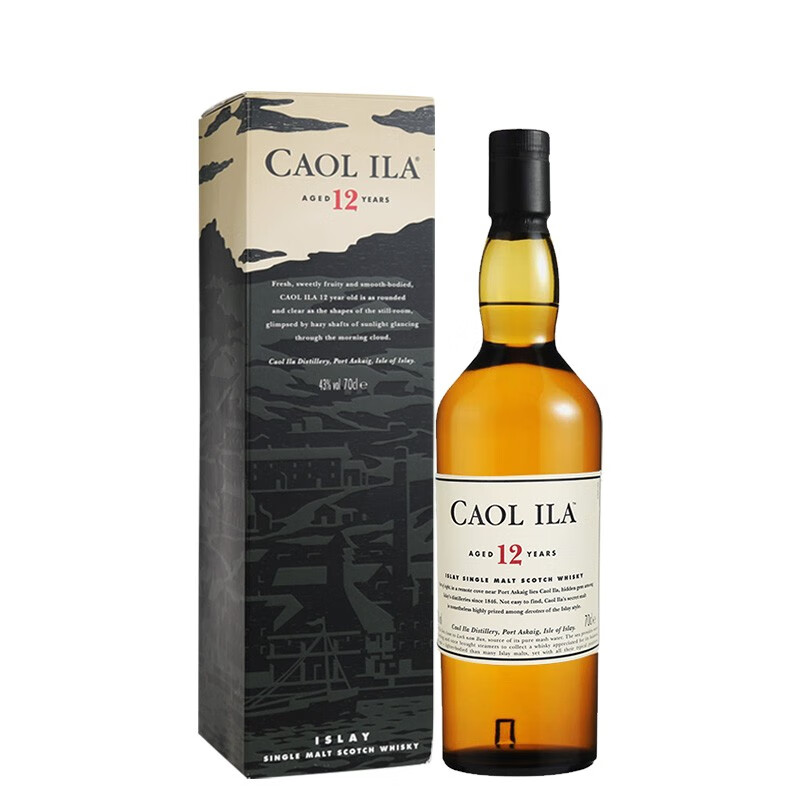 御玖轩 卡尔里拉12年700ml （Caol lla） 艾莱岛苏格兰单一麦芽威士忌 原装进口洋酒