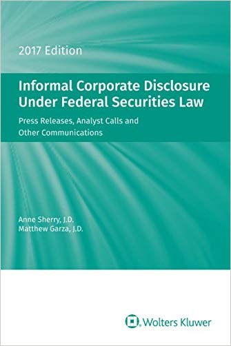 Informal Corporate Disclosure Under Federal Secu