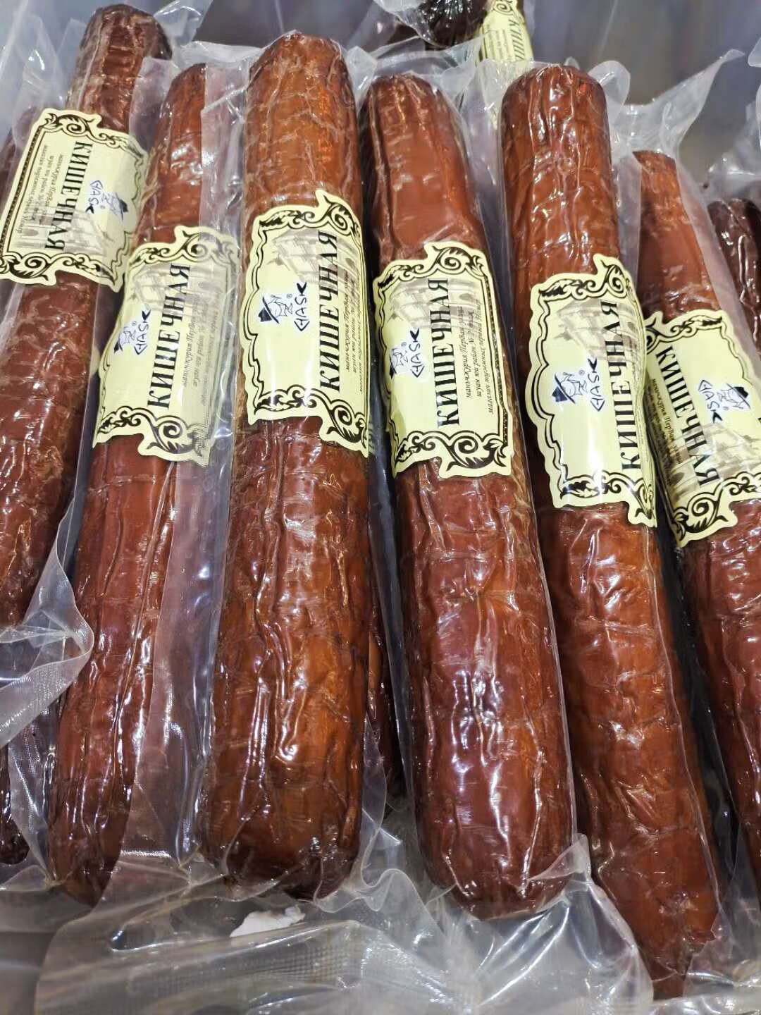 禾囍俄罗斯风味大红肠俄式纯肉香肠火腿肠即食下酒菜350g 大红肠350g