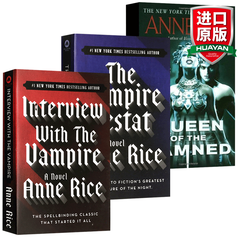 英文原版 夜访吸血鬼3本套装 the Vampire 吸血鬼文学典范 吸血鬼之母 安妮赖斯￥