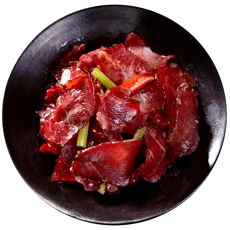 全江 腊牛肉湖南特产传统柴火烟熏腊味腌腊肉瘦肉黄牛肉 腊牛肉500g