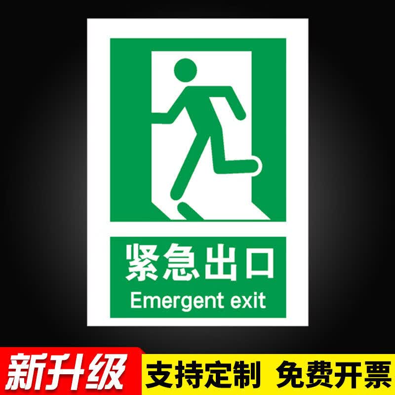 应急出口紧急避难场所可动火区安全警示牌安全避险处急救站标识牌警告