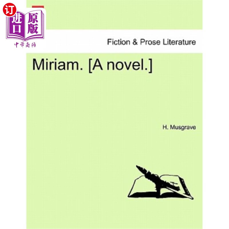海外直订miriam. [a novel.] 米利暗.(小说)
