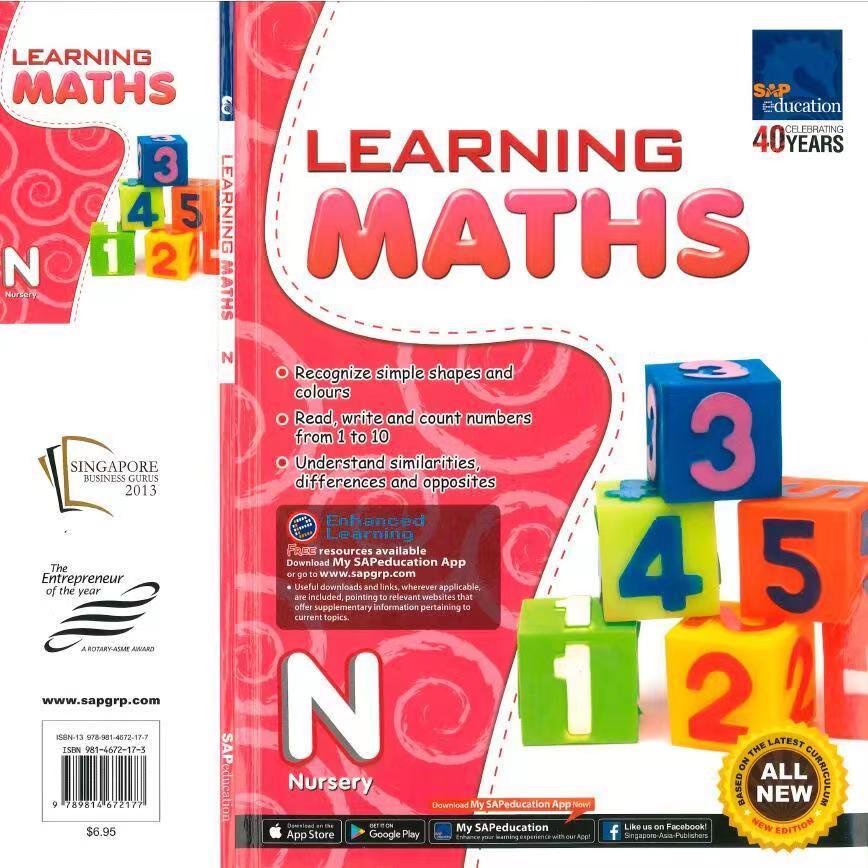 彩色 新加坡lLearning MathsMathematics共9册 N