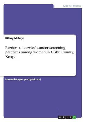预订Barriers to cervical cancer screening practices