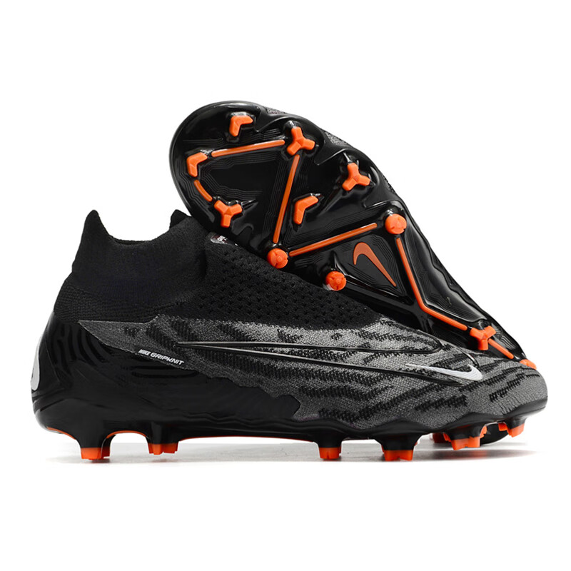 高帮暗煞防水全针织原装底fg钉长钉足球鞋phantom gx elite 荧光色 43