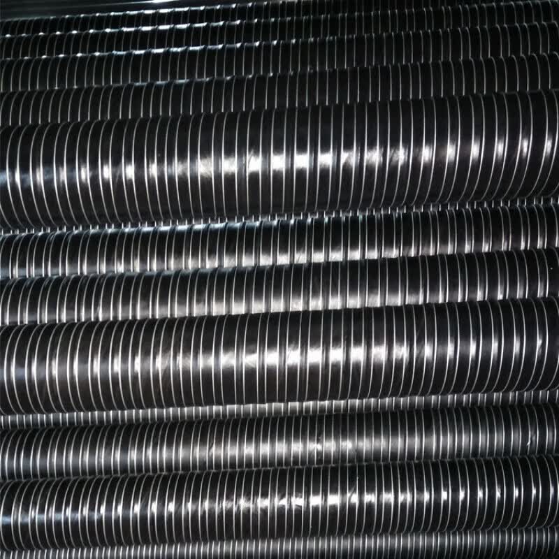 宾猎豹高温风管黑色硅胶钢丝通风管耐300度高温软管排风内径50 75 100