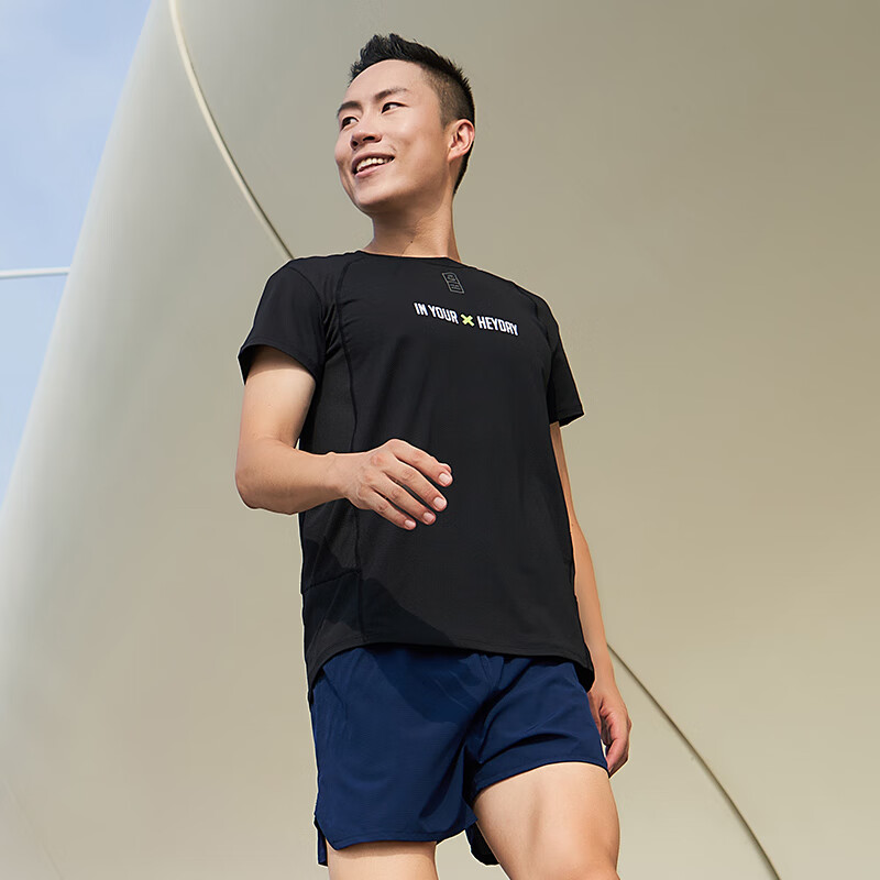 画跑【顺丰发货】马拉松专业运动速干跑步腰包短裤男女透气多袋运动裤 男款藏青色 L