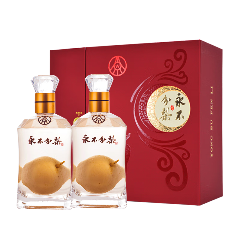 40度375ml*2瓶 礼盒装纯粮酒 婚宴礼品酒 邯郸特产梨酒 40%vol 375ml