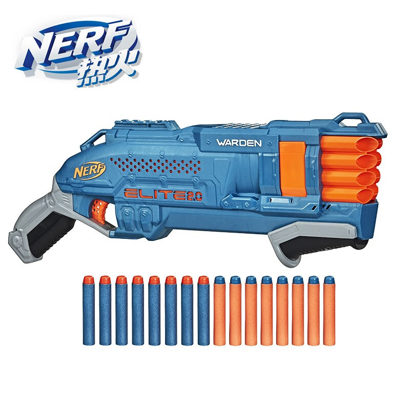 孩之宝(Hasbro)NERF热火 儿童玩具枪软弹枪男孩生日礼物 精英系列 2.0盾甲发射器 E9960