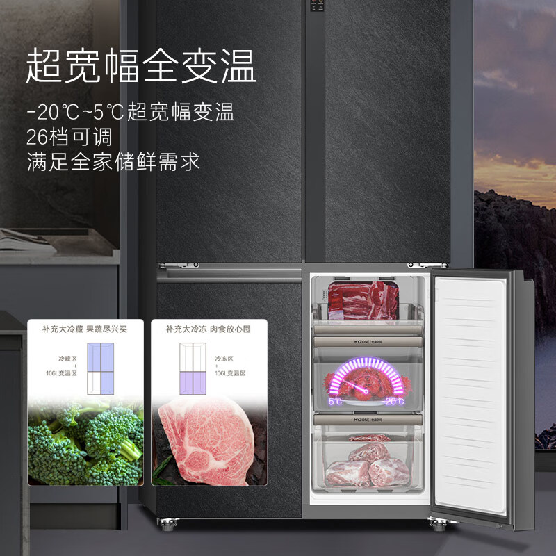 卡萨帝（Casarte）【京专专供】650升十字门三系统+MRA低氧窖藏+宽幅变温BCD-650WGCTDM7D5U1