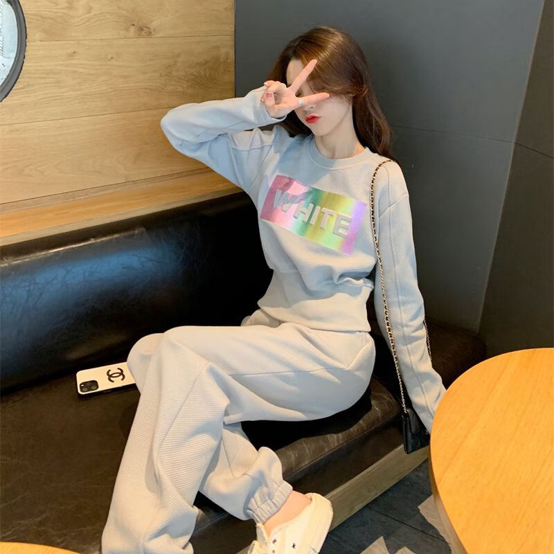 jianmi 茧蜜春装新款女套装学生党盐系穿搭春秋季休闲时尚一整2023年