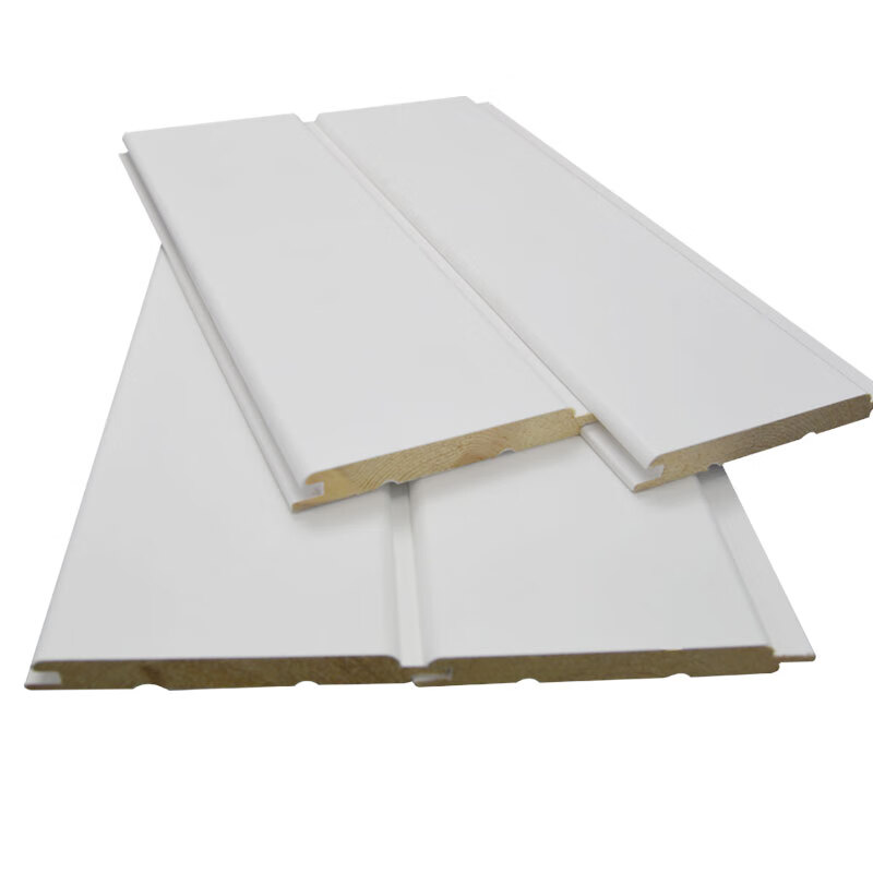 筹颖白色木纹压纹烤漆护墙板墙裙桑拿板扣板阳台吊顶欧式有起发量 1.