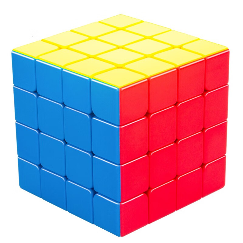 二三阶34四五阶学生初学者比赛专用魔方儿童玩具 彩色4阶 赠教程