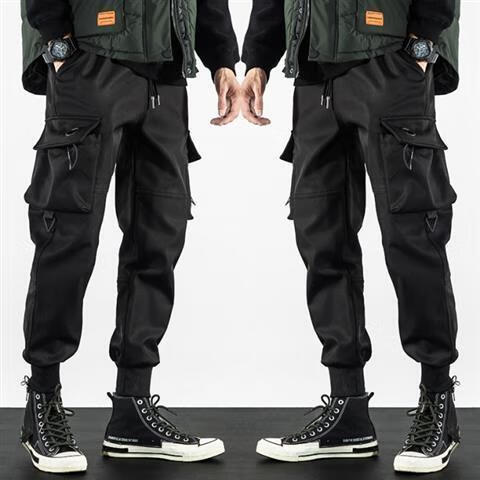 伐柯秋冬搭配运动鞋的裤子男休闲束脚工装裤秋冬季工装裤男士潮牌束脚