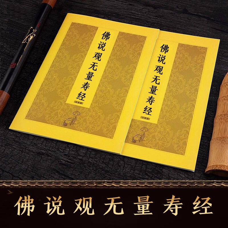 注音版读诵本花纹佛说观无量寿经简体中文注音本佛教书籍观无量寿经