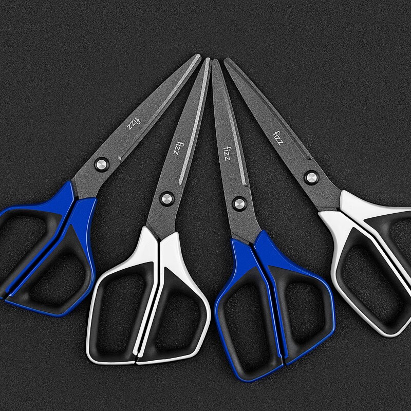 飞兹(fizz)特氟龙剪刀办公裁纸刀美工刀刀片防粘不锈钢剪刀/办公用品
