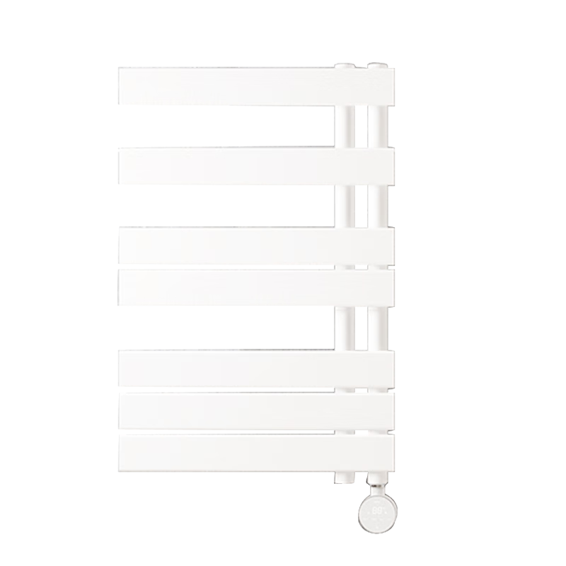 卡迪歐(KADIYO) 電熱毛巾架衛(wèi)生間采暖碳纖維發(fā)熱毛巾單邊智能溫控加熱烘干架205 80*50cm暗線左出線|觸屏+智控APP