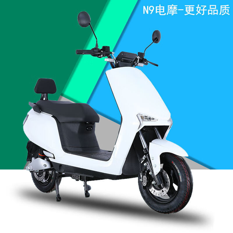 2022全新款n9电动车72v成人电瓶车60v男女踏板车长跑王电动摩托车