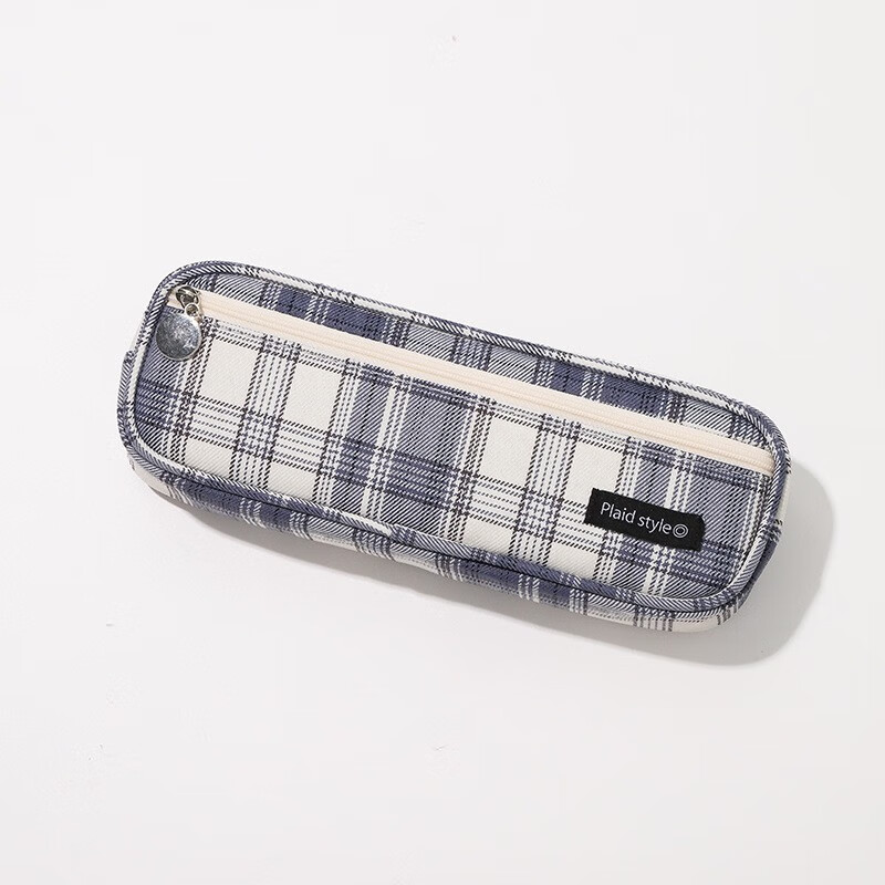 容量帆布文具盒文具袋奖品简约笔袋大容量文具袋铅笔盒 笔袋-温柔一刀