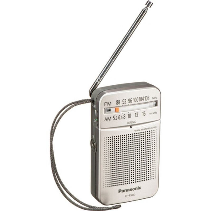 松下(panasonic)rf-p50d袖珍收音机am/fm afc数字调谐器 老人silve